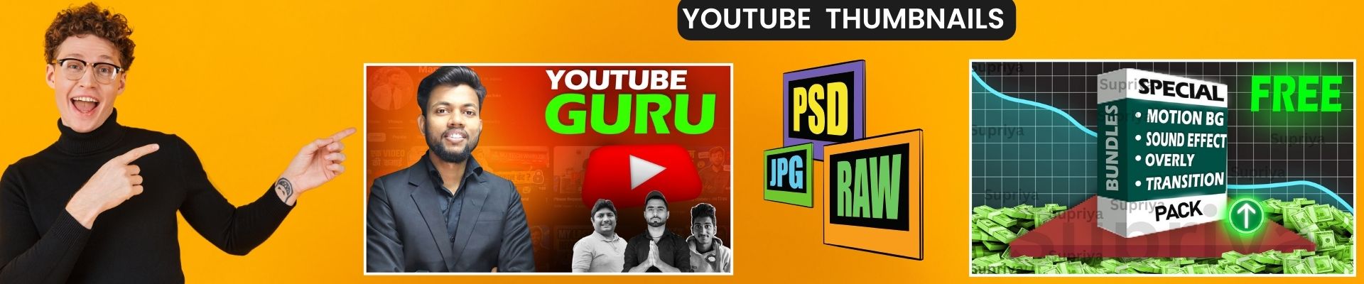 Make your own customized youtube thumbnail.